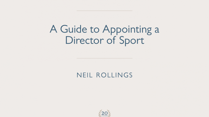 Guide to Appointing a Director of Sport (2022 update)